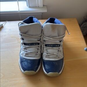 Kids Blue and White Sneakers